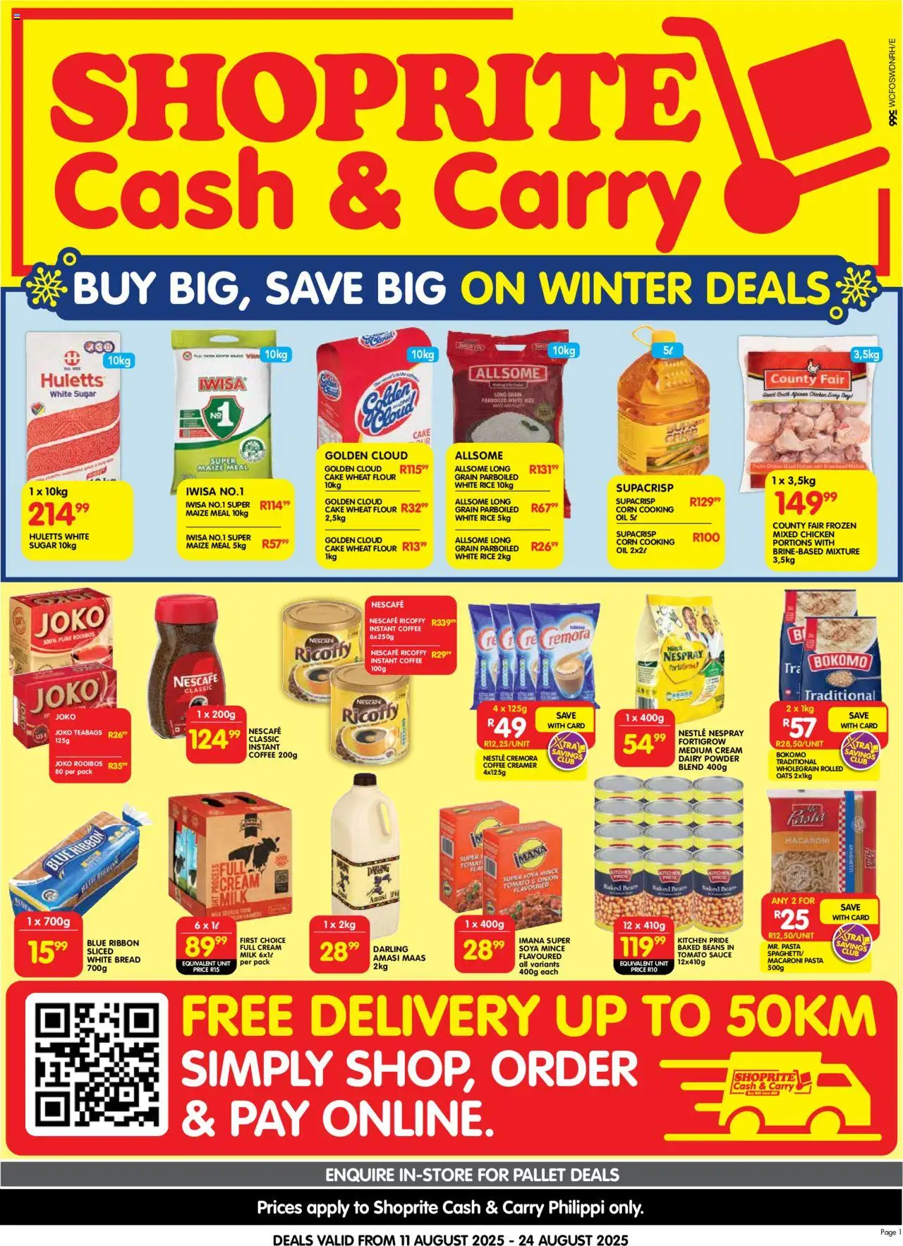 Shoprite Western Cape - Cash & Carry Mid-Month Deals Philippi 11/08 - 24/08/2025 >> Catalogue