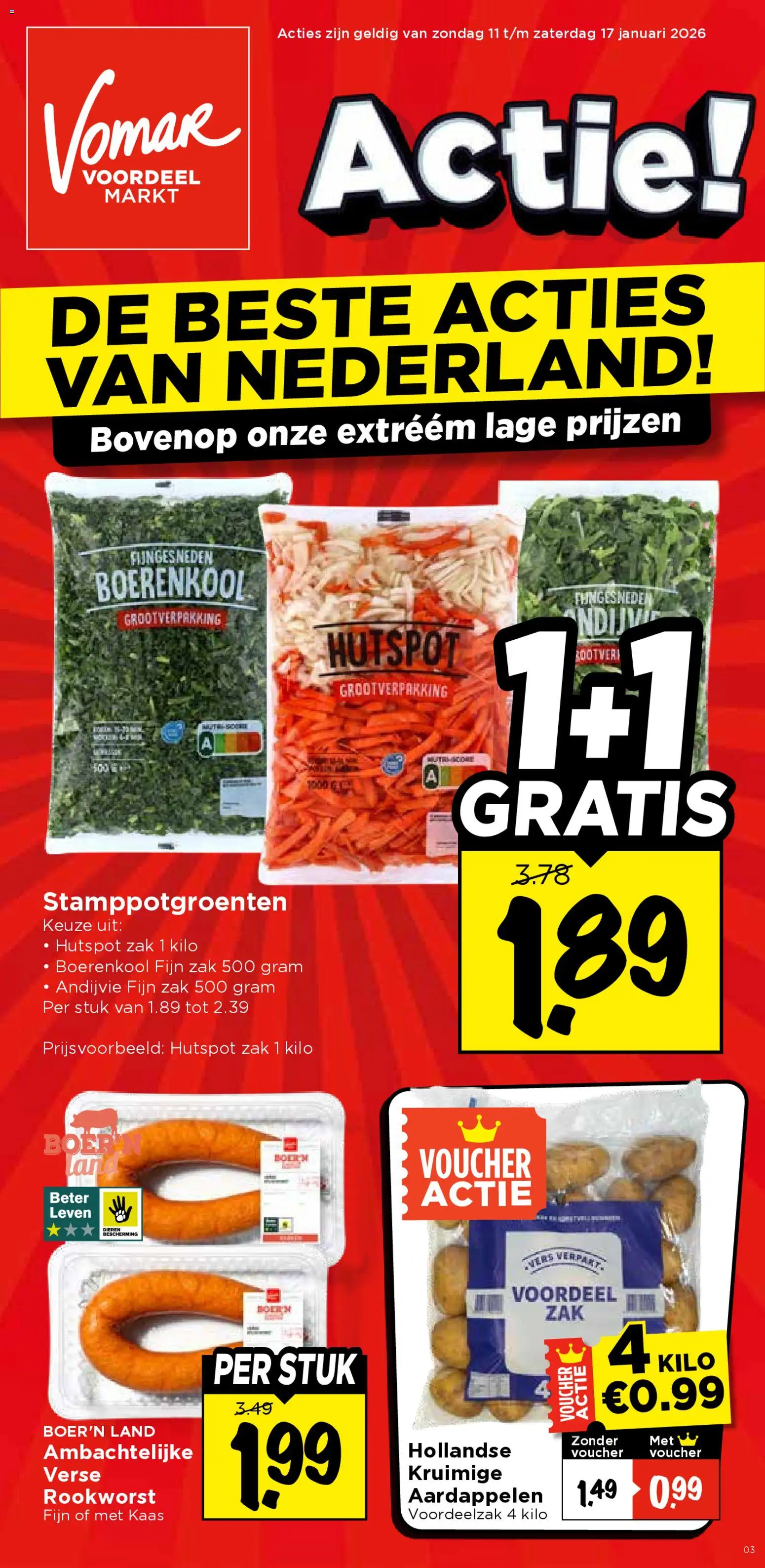 Voorbeeld van Folder van winkel Vomar geldig vanaf 11-01-2026