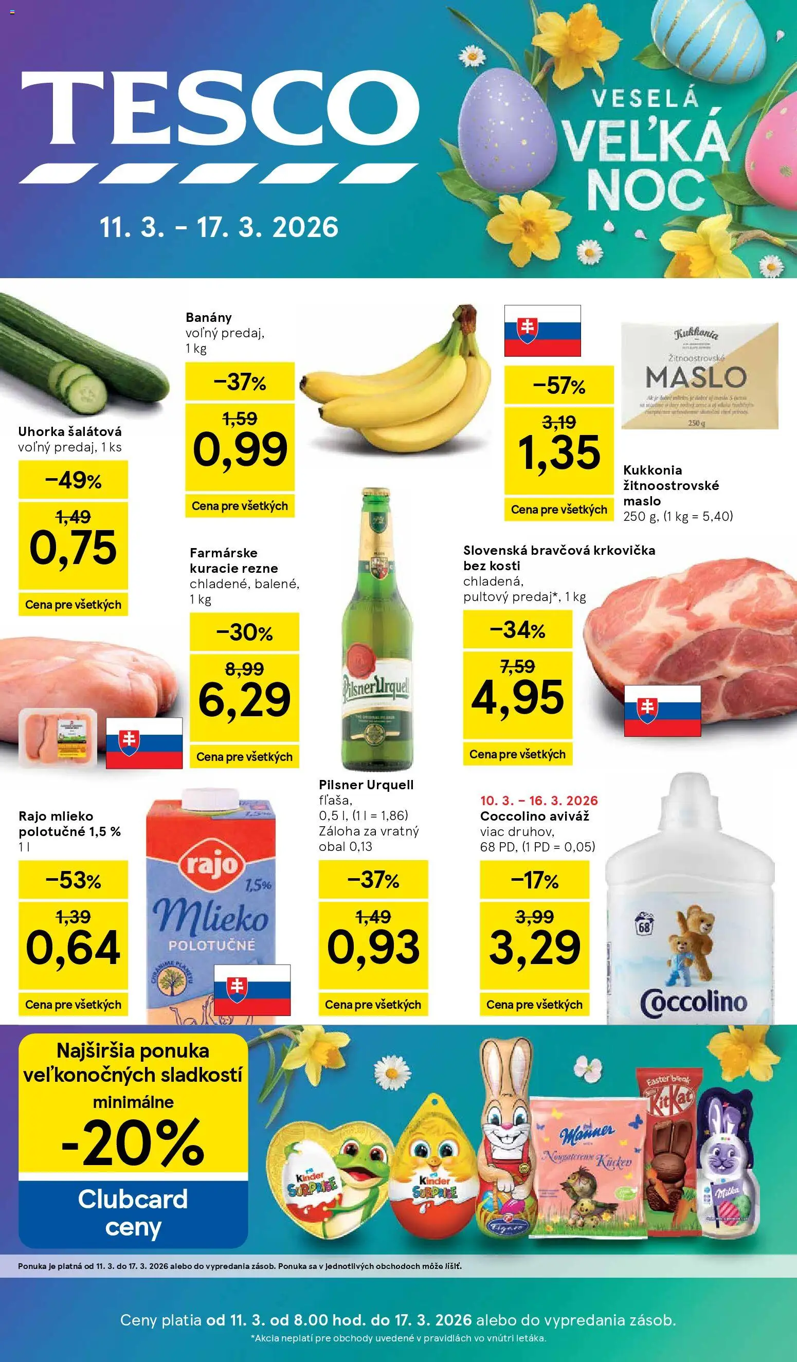 Náhľad Tesco letáku platného od 11.03.2026
