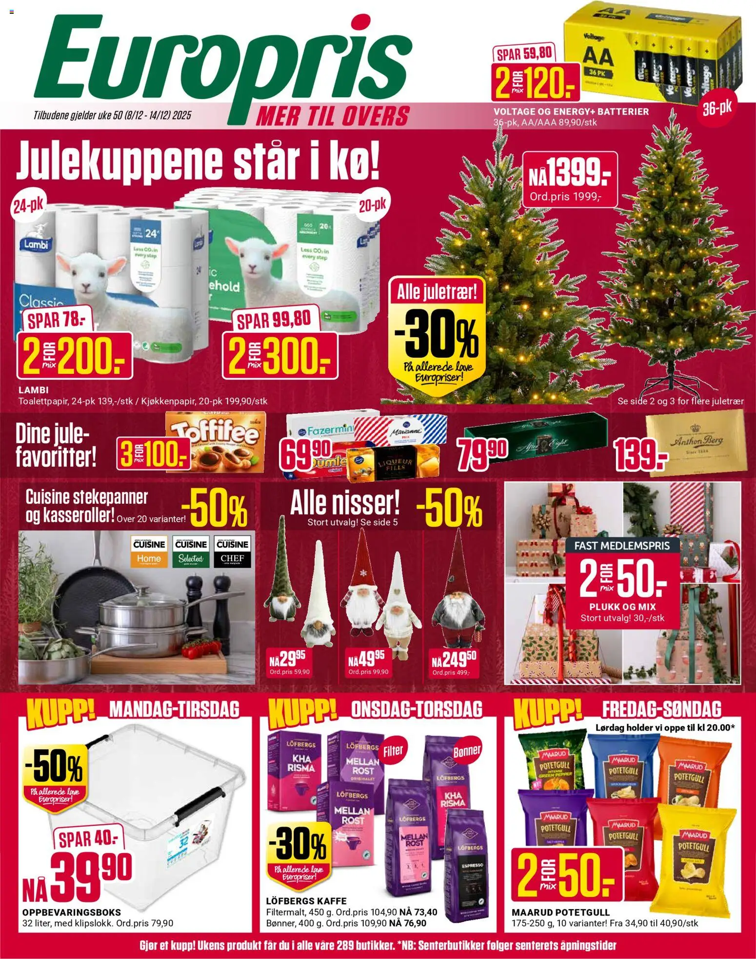 Forhåndsvis Kundeavis fra butikk Europris gyldig fra 08/12/2025