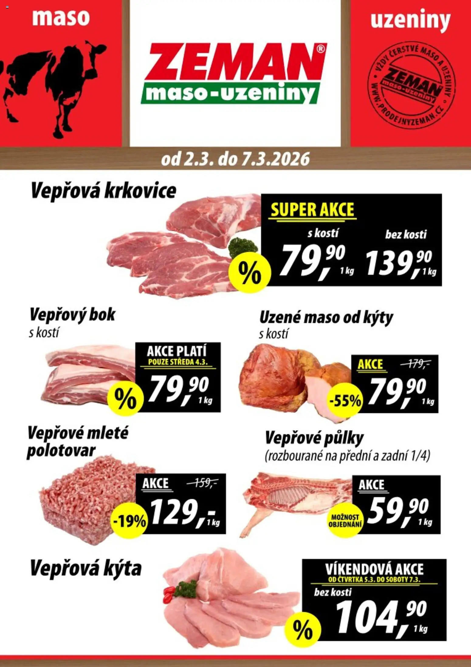 Náhled nabídky: Prodejny Zeman Prodejny Zeman leták platný od 02.03.2026