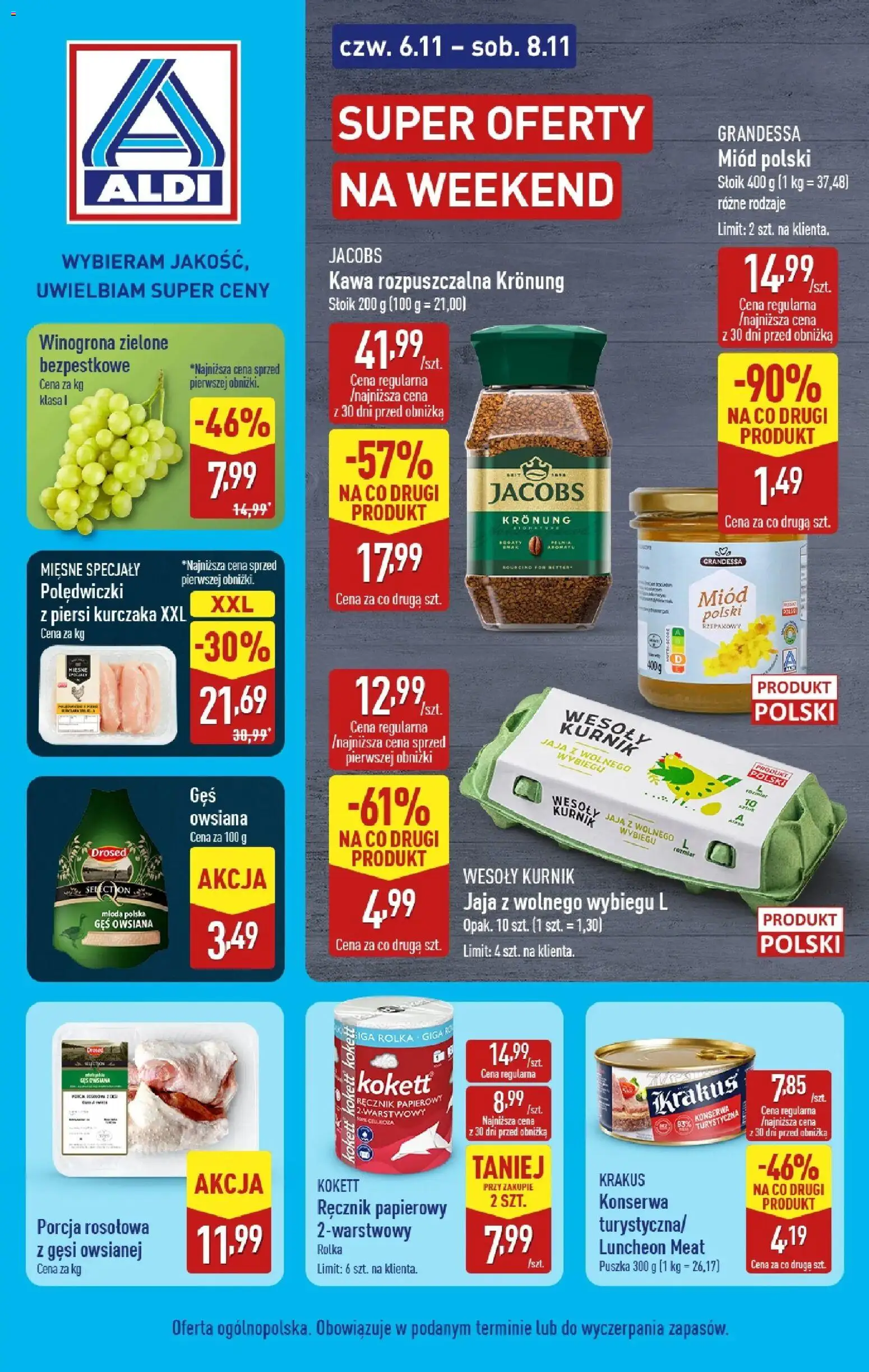 Pogląd gazetki "Super oferty na weekend w ALDI" ze sklepu Aldi ważnej od 05.11.2025