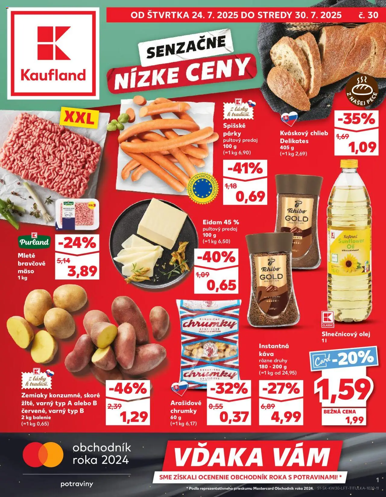 Kaufland SK aktuális szórólap, érvényes 2025.07.24.-től - 1 oldal