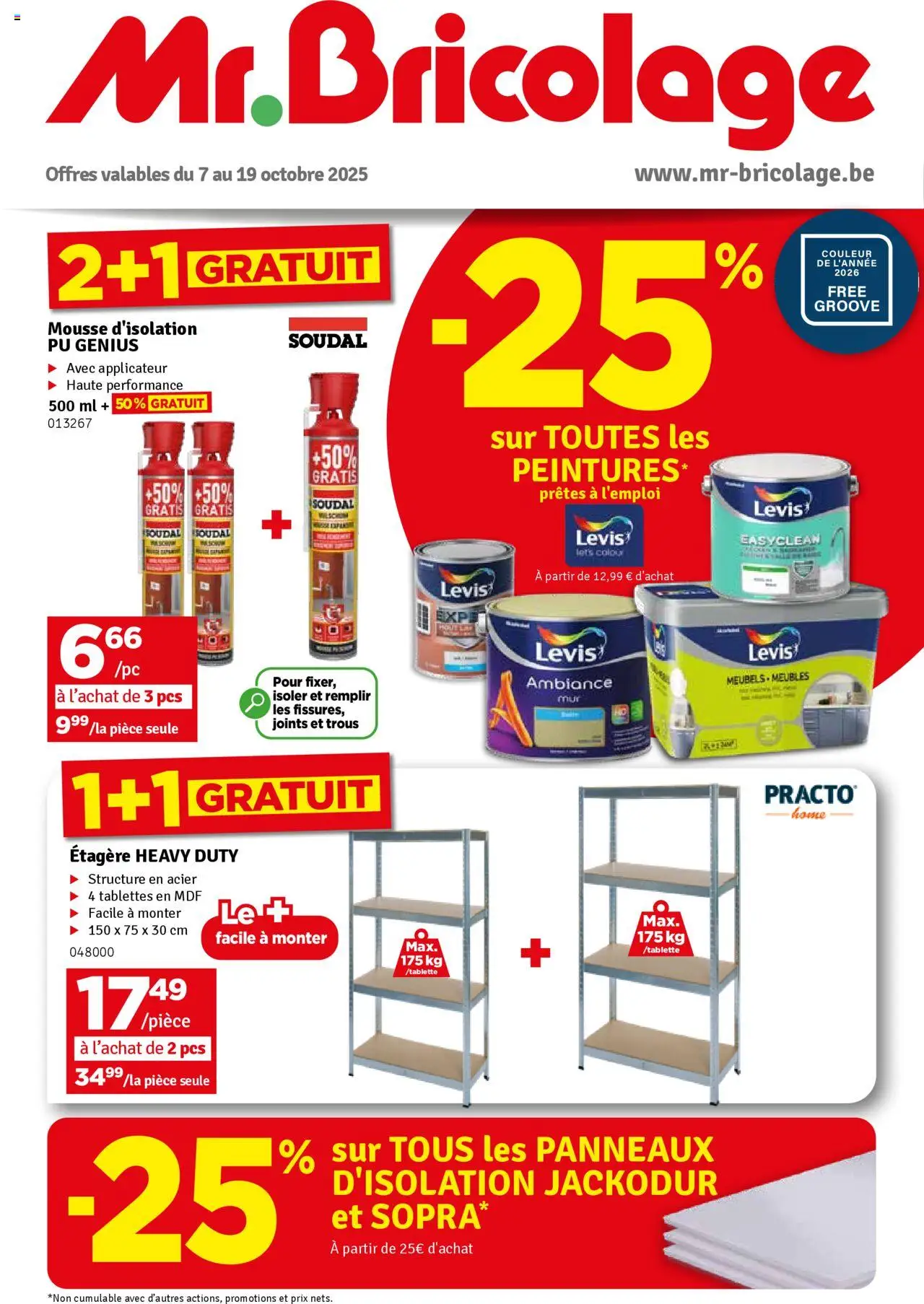 Mr Bricolage shop Folder / Publicité geldig vanaf 07/10/2025 - Paginanummer 1