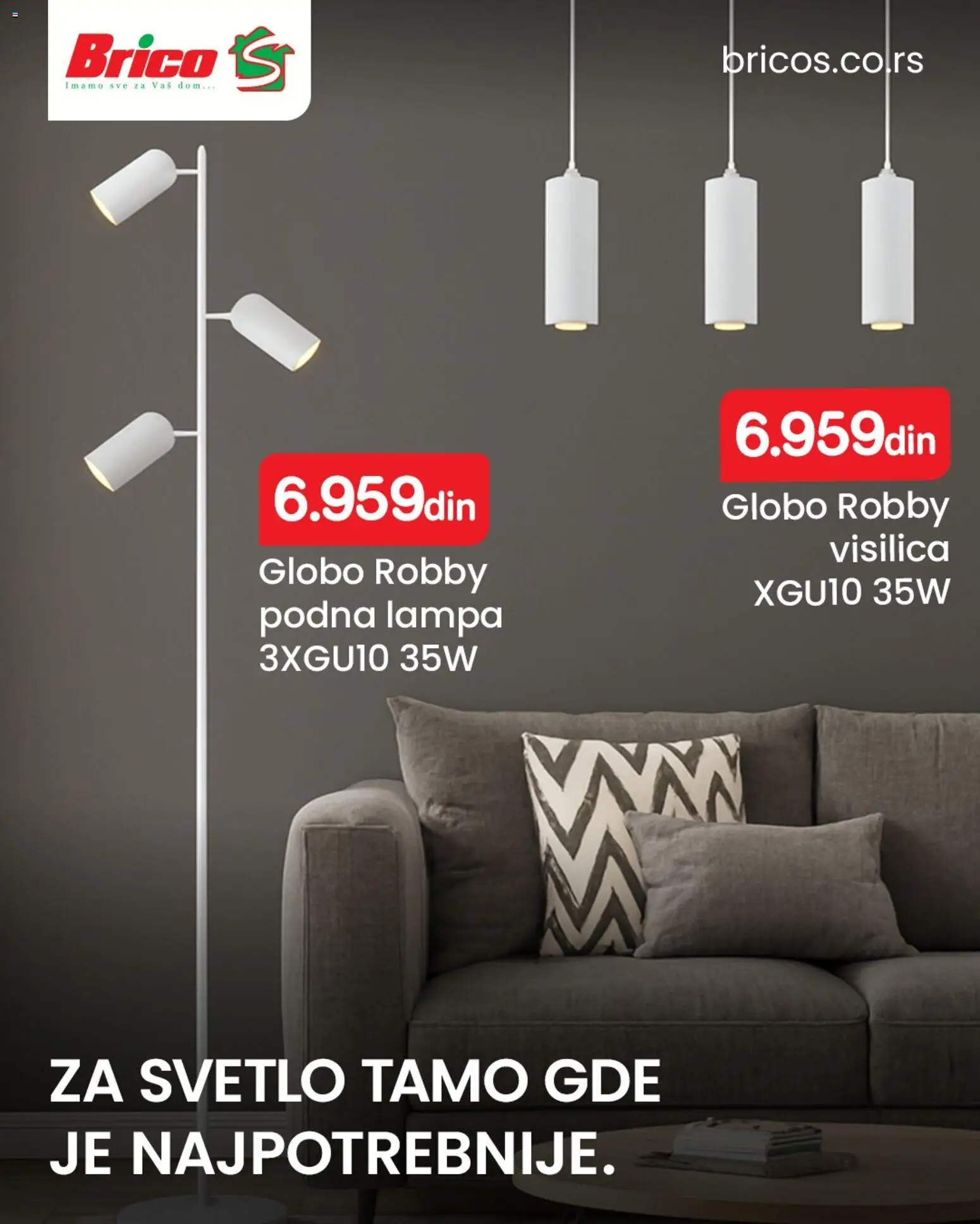 Pregled Brico S kataloga - važi od 20.01.2026 - Lampa, Podna lampa