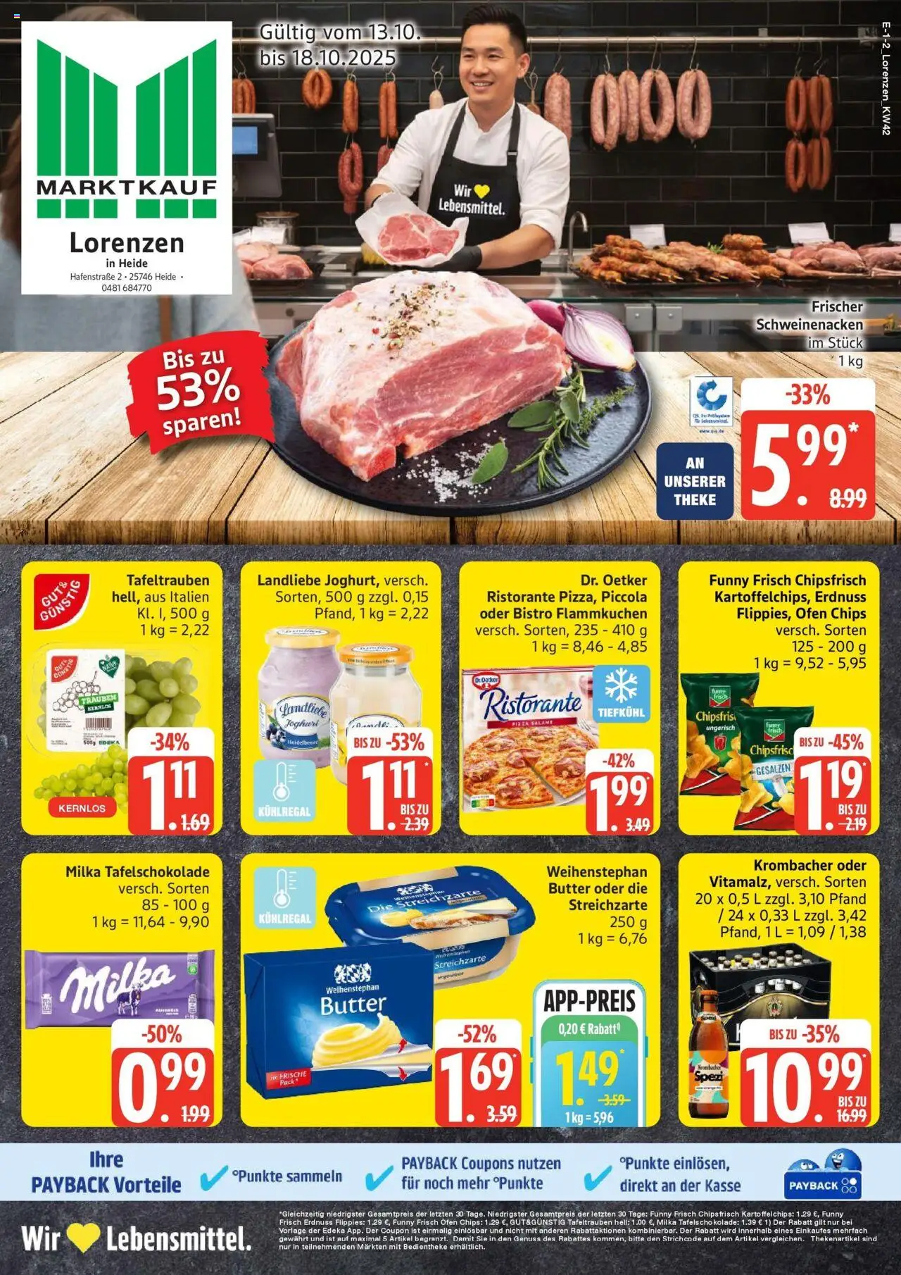 MARKTKAUF Prospekt ab Montag 13.10.2025 > Marktkauf: Wochenangebote