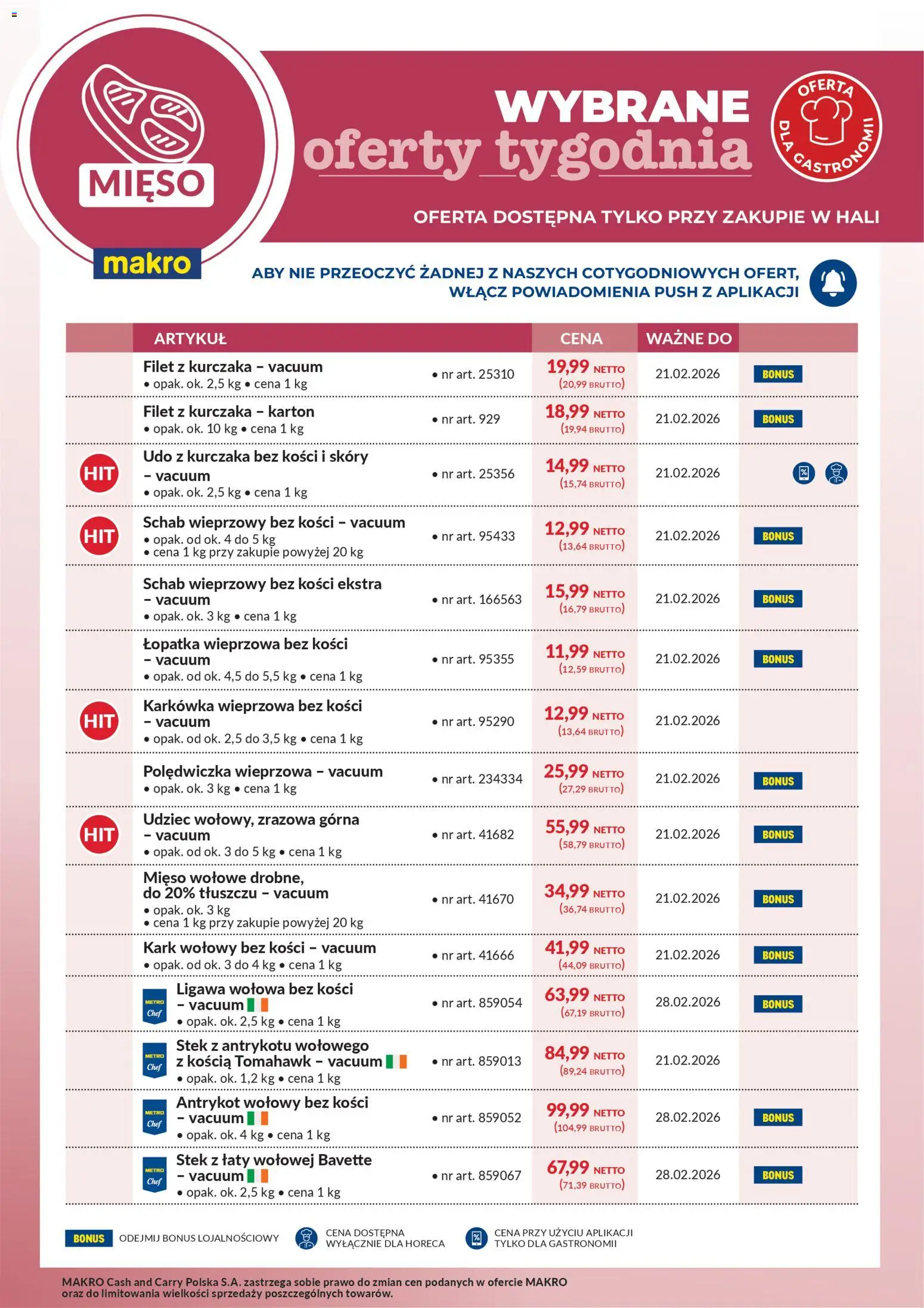 Pogląd gazetki "Wybrane oferty tygodnia" ze sklepu Makro ważnej od 16.02.2026