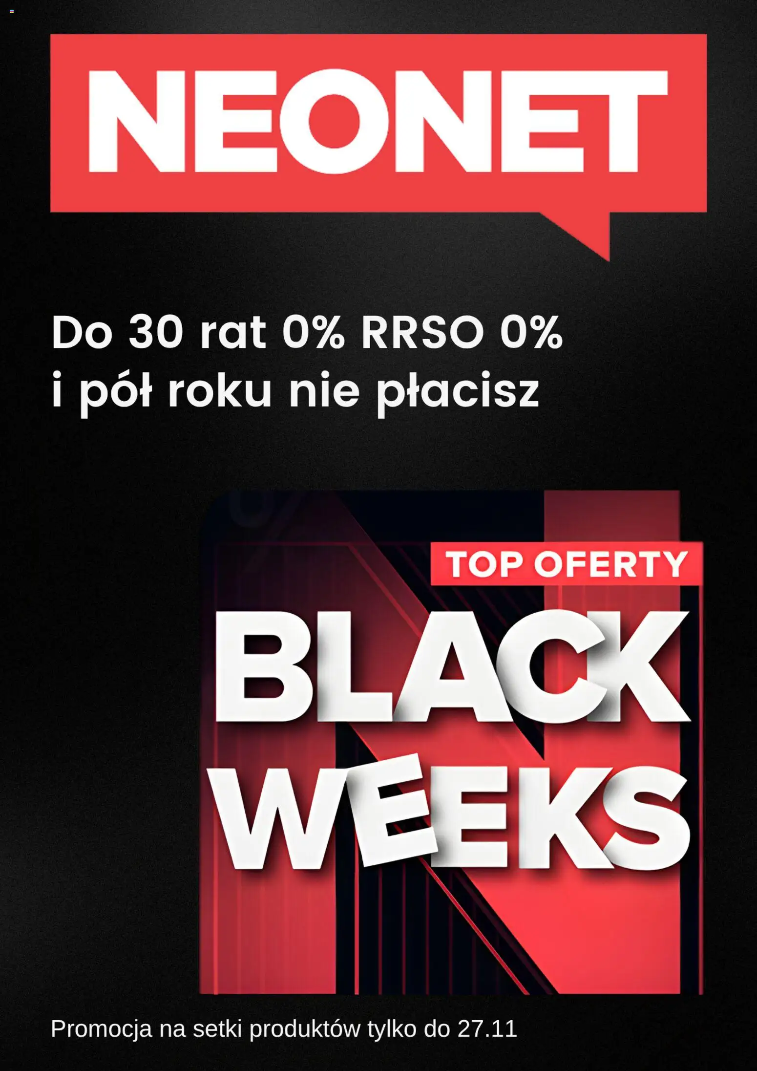 Pogląd gazetki "Black Friday" ze sklepu Neonet ważnej od 30.10.2025