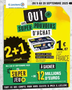 Prévisualisation de Catalogue Super Pouvoirs d'Achat du magasin E.Leclerc formulaire valide 09/09/2025
