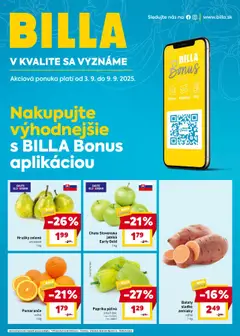 Náhľad Billa letáku platného od 03.09.2025