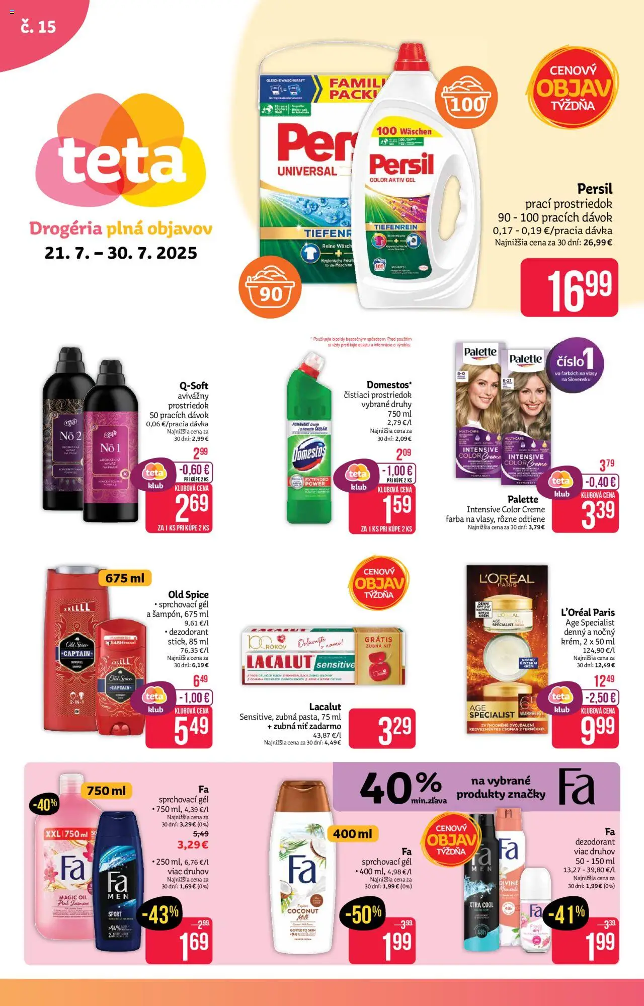 TETA Drogerie Leták od 21.07.2025 > Aktuálna online akcia