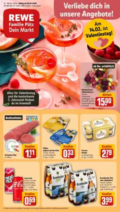 Vorschau von dem Prospekt des Geschäftes Rewe, gültig ab dem 09.02.2026