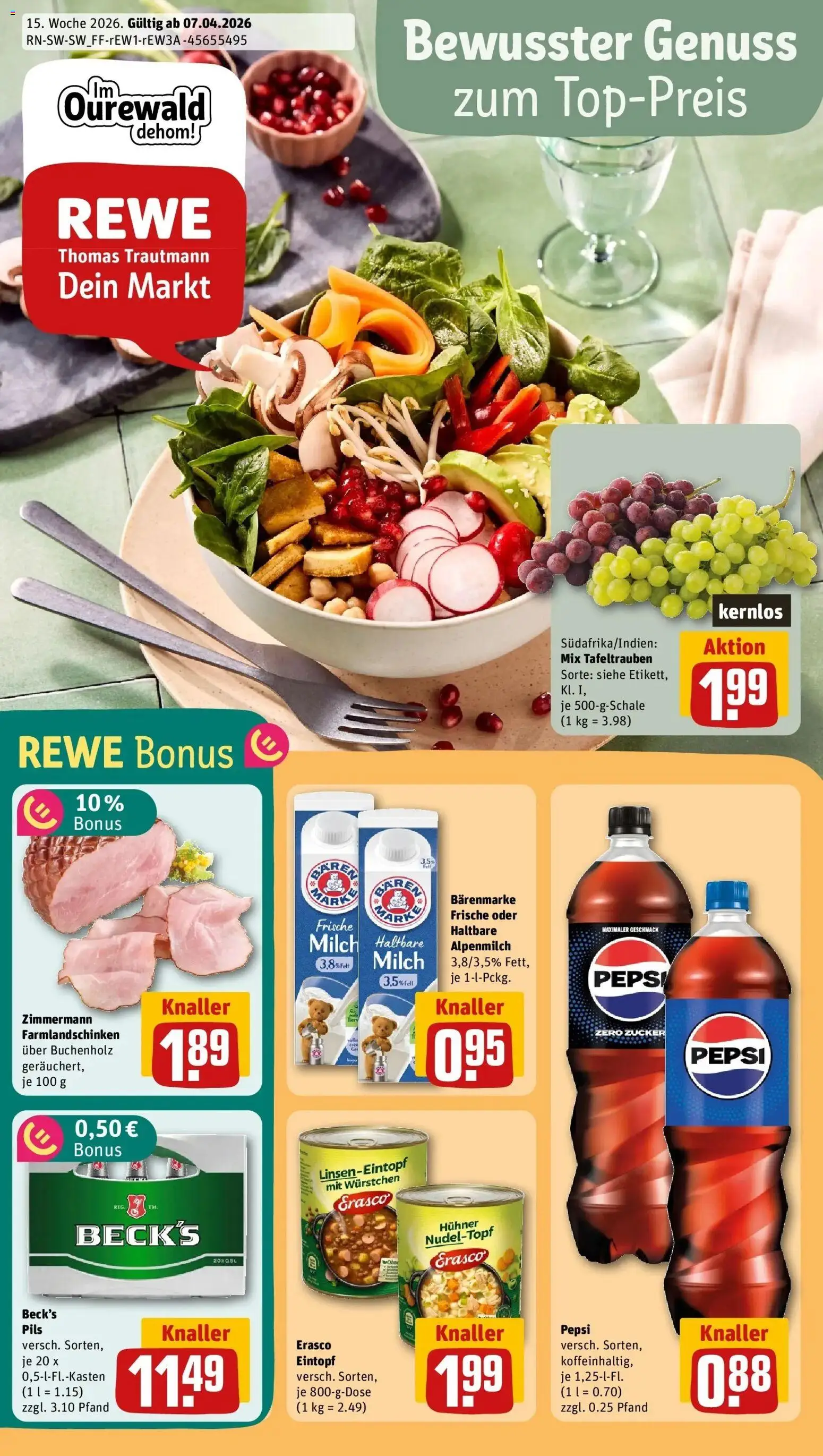 Vorschau von dem Prospekt des Geschäftes Rewe, gültig ab dem 05.04.2026