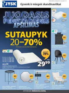 JYSK parduotuvės leidinio Black Friday galiojančio nuo 2025.11.04 peržiūra