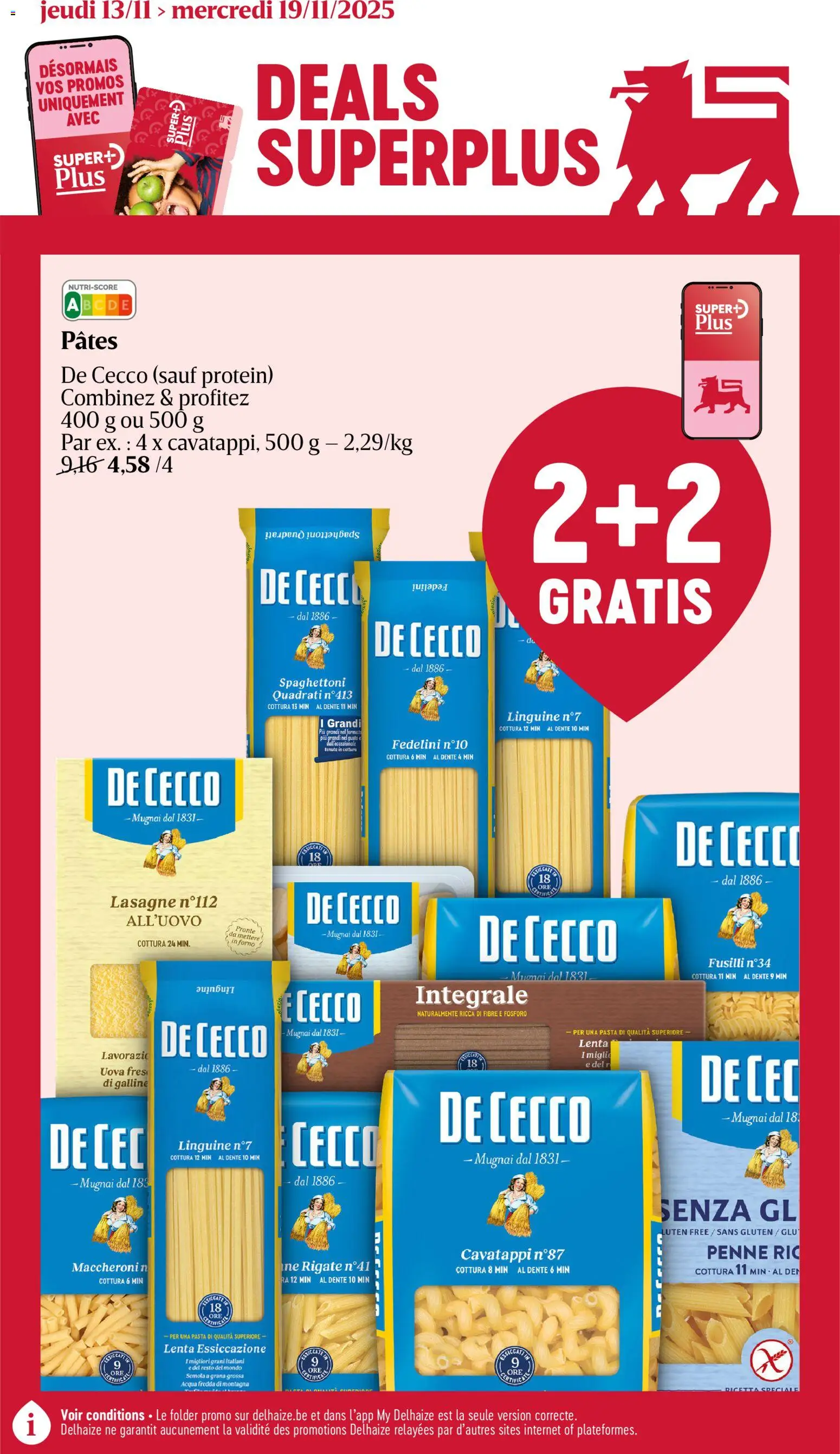 Voorbeeld van Folder de la semaine 46 van winkel Delhaize geldig vanaf 13/11/2025