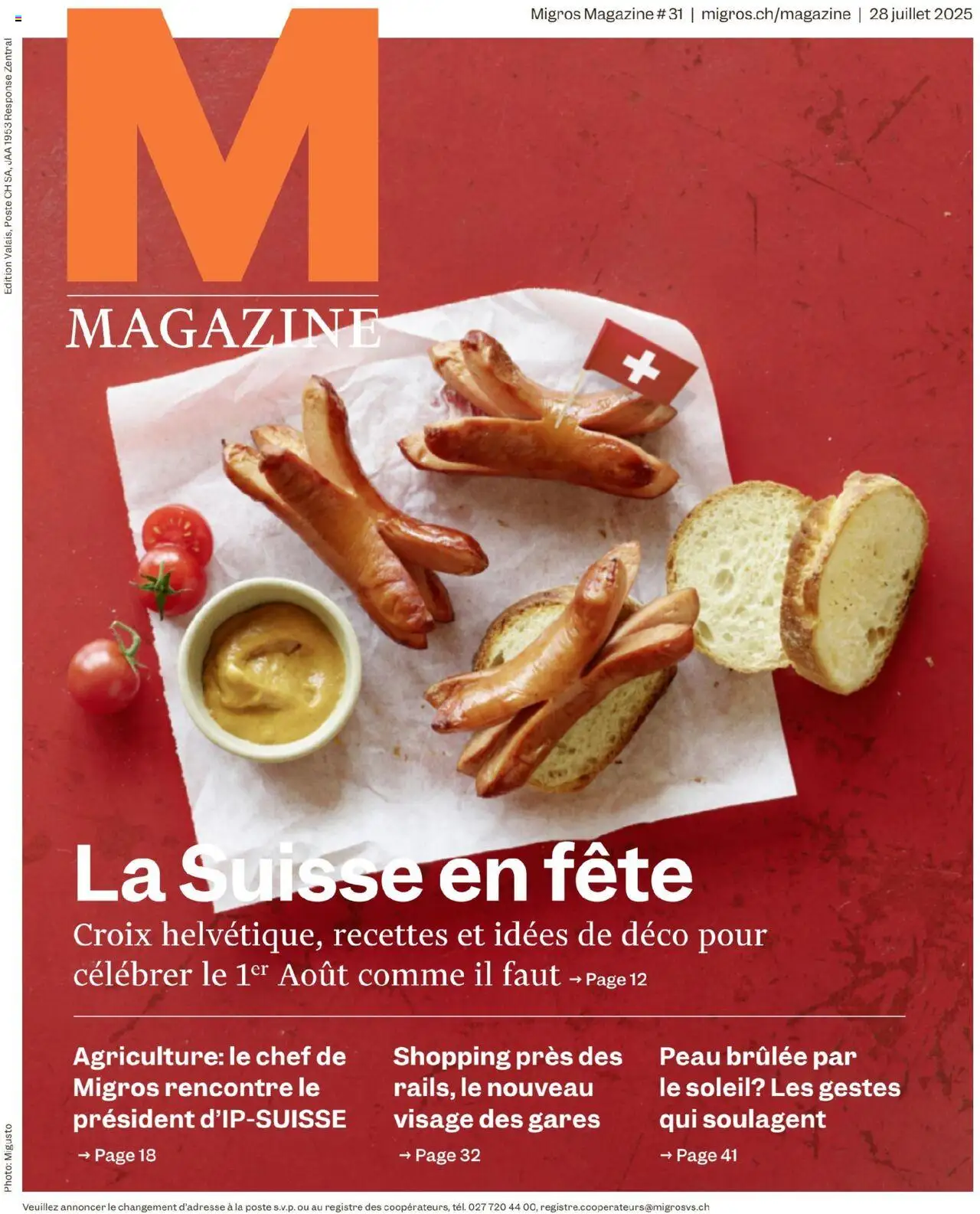 Migros Magazin FR ab 28.07.2025 - Seitennummer 1