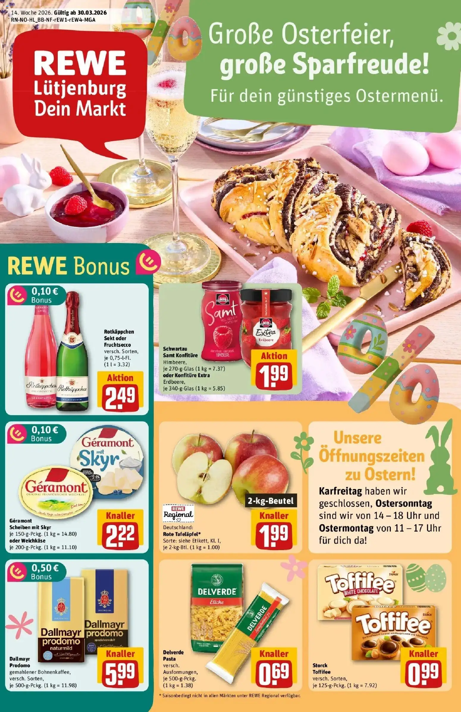 Vorschau von dem Prospekt des Geschäftes Rewe, gültig ab dem 30.03.2026