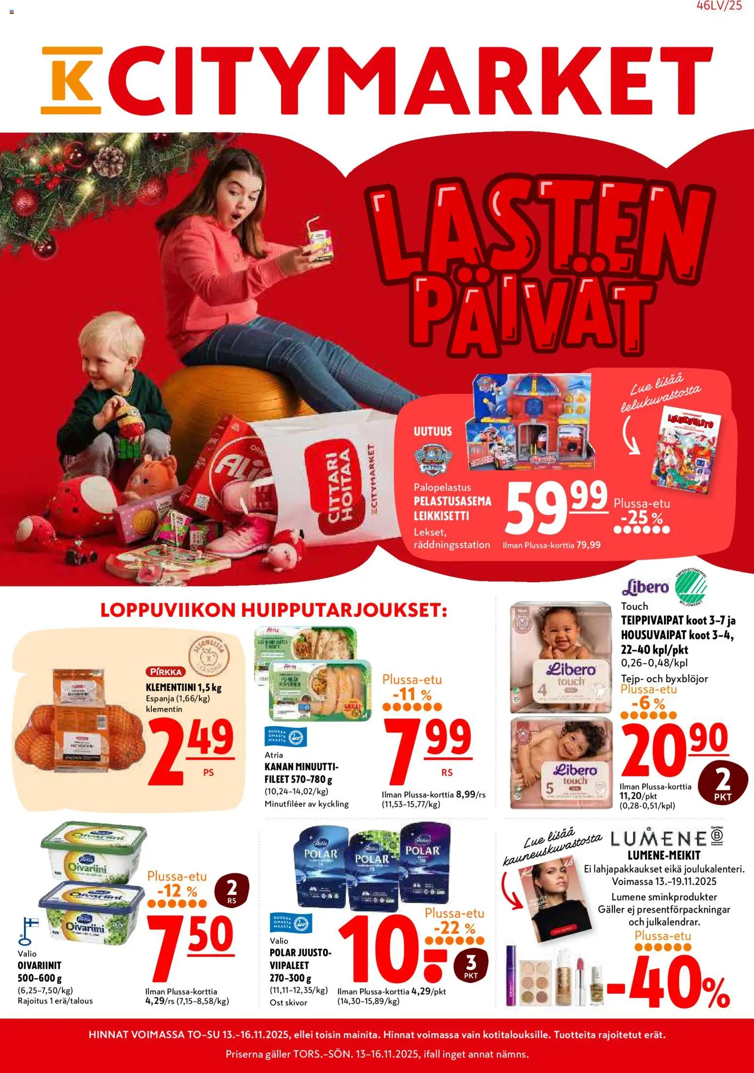 Kaupan K-Citymarket Tarjoukset esikatselu, voimassa 13/11/2025