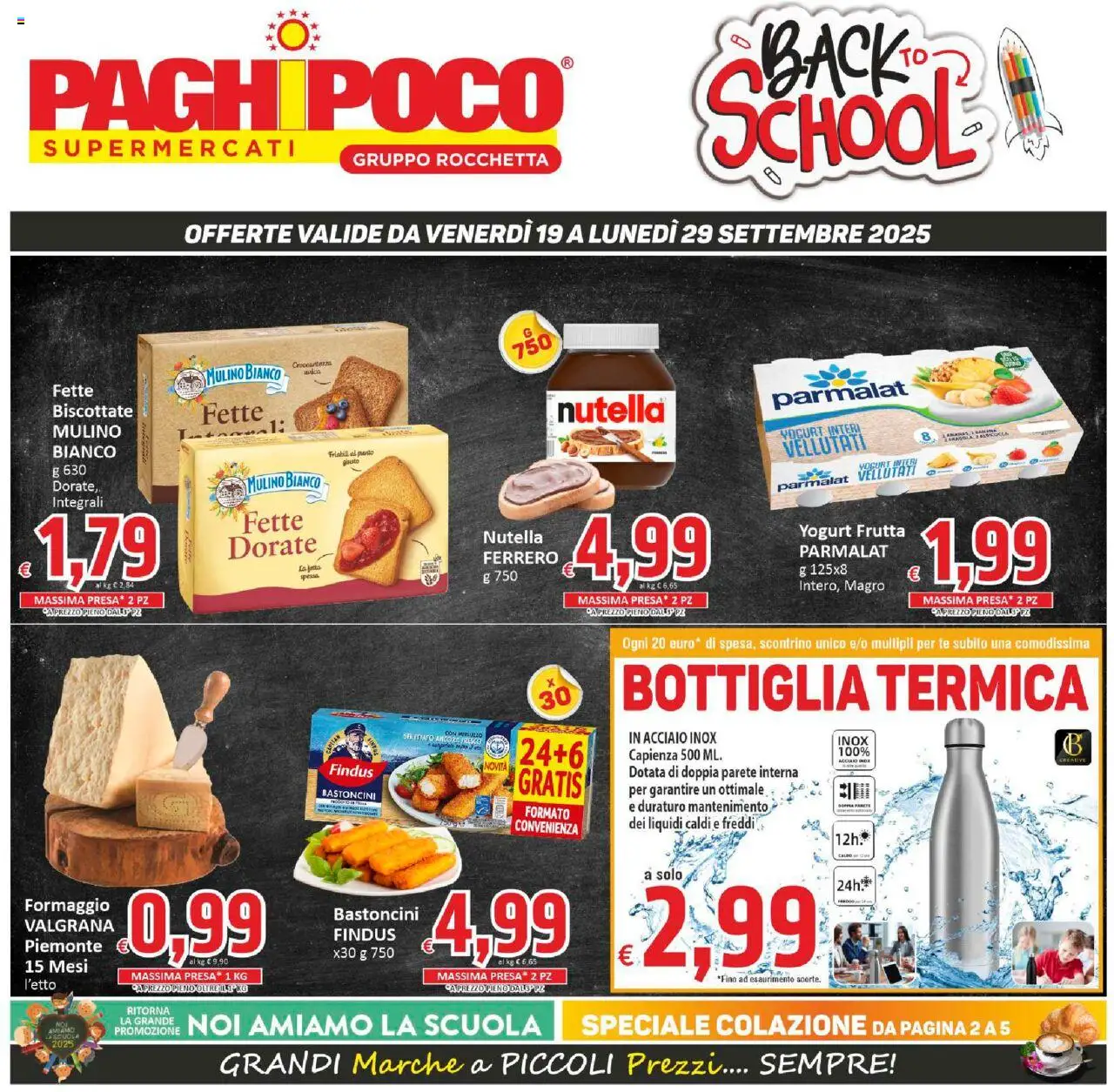 Volantino Paghi Poco valido da 19/09/2025 numero di pagina 1