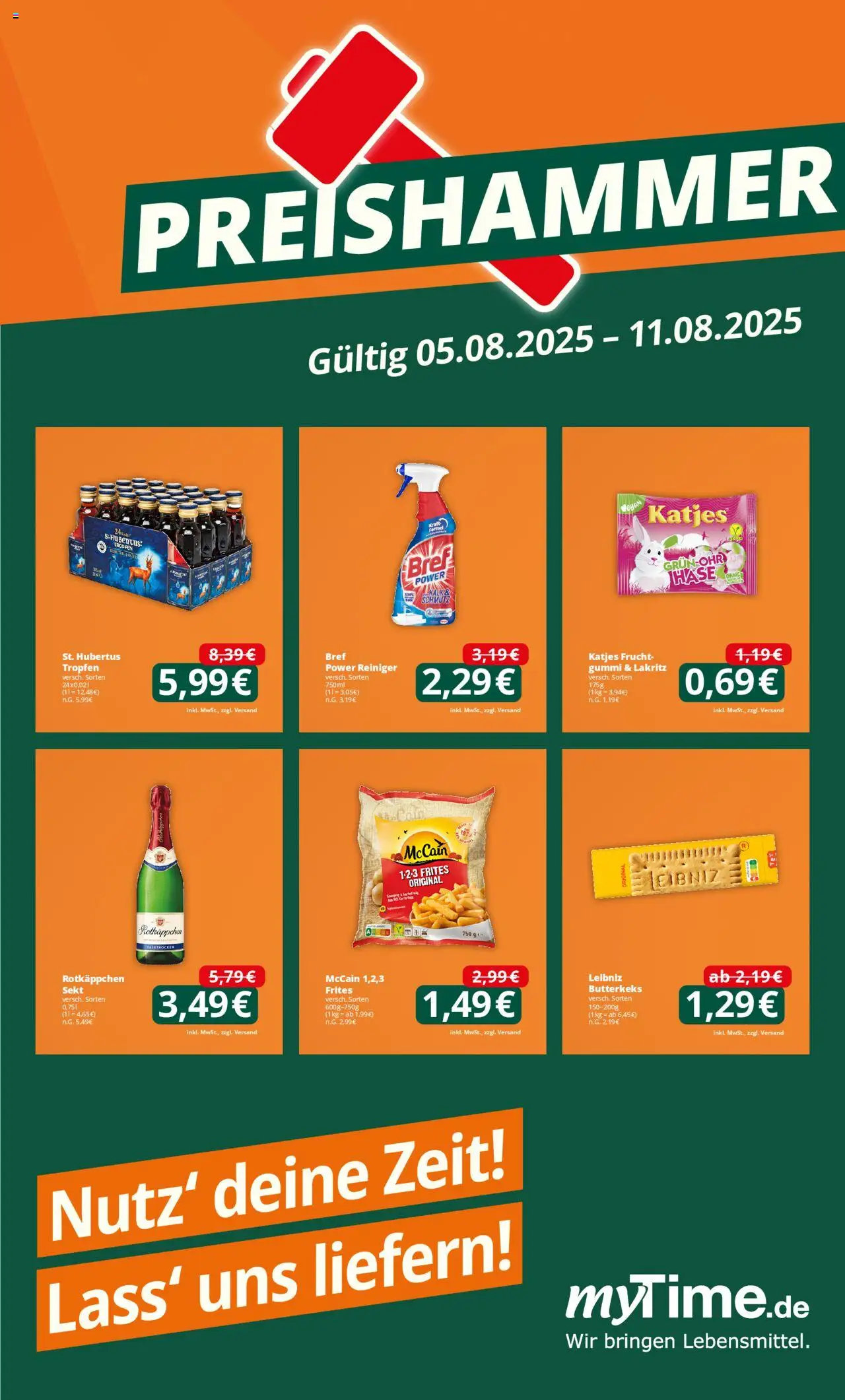 Famila Nordwest Preishammer (vom 04.08.2025 - 11.08.2025) - Rotkäppchen, Katjes, Sekt, McCain, McCain 123 Frites