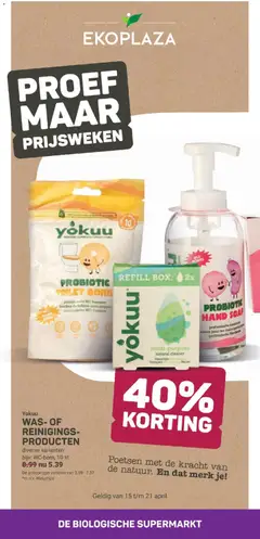 Voorbeeld van Ekoplaza folder van winkel Ekoplaza geldig vanaf 15-04-2026