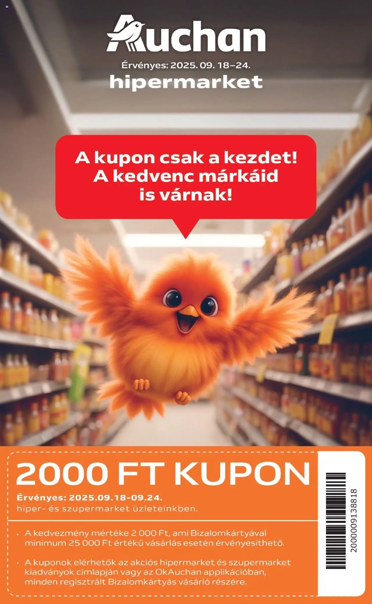Auchan aktuális szórólap, érvényes 2025.09.18.-től - 1 oldal