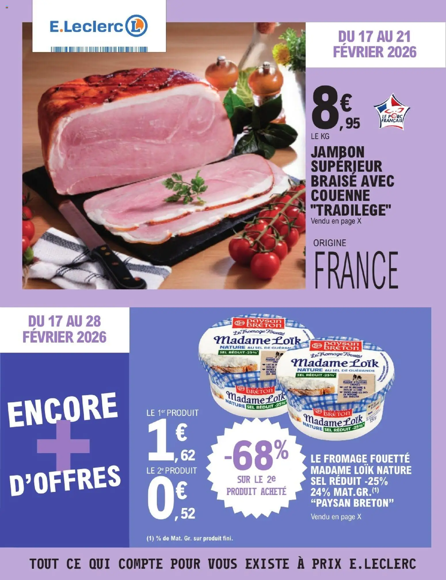 Prévisualisation de Prospectus du magasin E.Leclerc formulaire valide 17/02/2026