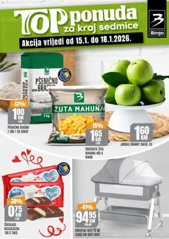 Pregled letka Katalog trgovine Bingo vrijedi od 2026.01.15