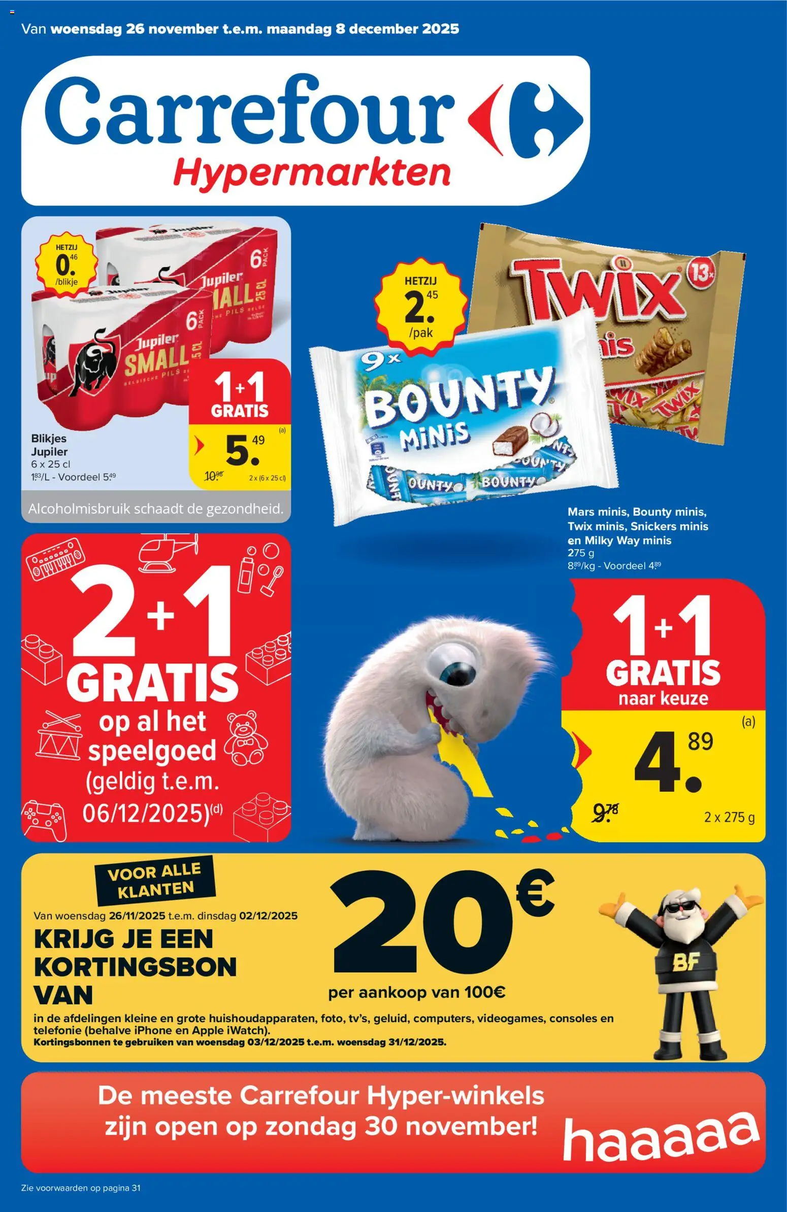 Voorbeeld van Folder week 48 van winkel Carrefour geldig vanaf 26/11/2025