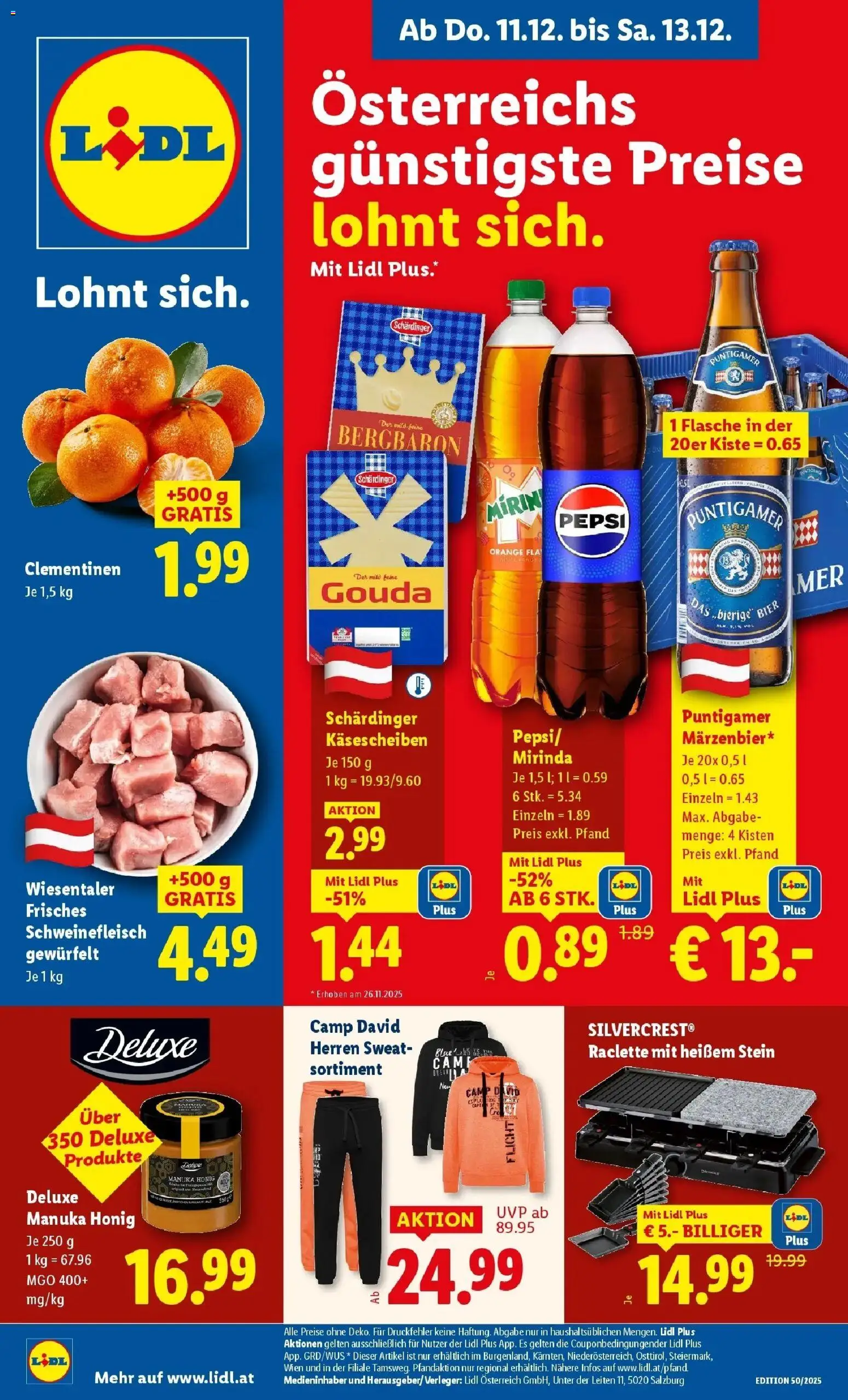 Vorschau der Angebote: Lidl Wien, Langenzersdorf, Zwettl gültig ab 11.12.2025