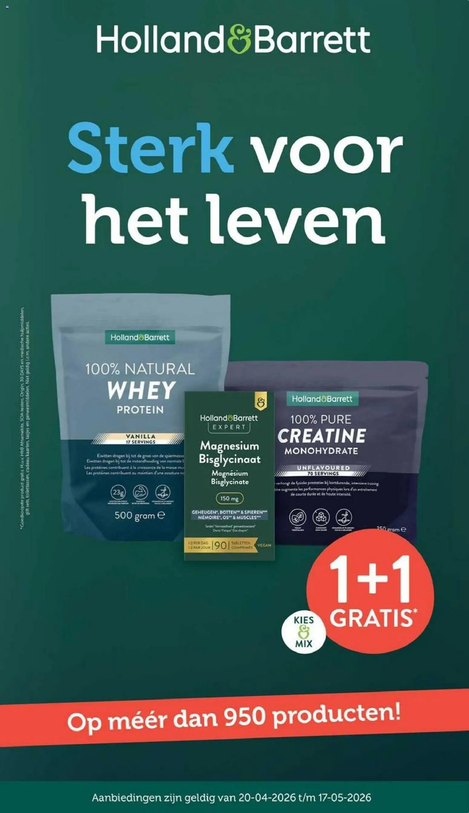 Voorbeeld van Holland & Barrett folder van winkel Holland & Barrett geldig vanaf 20-04-2026