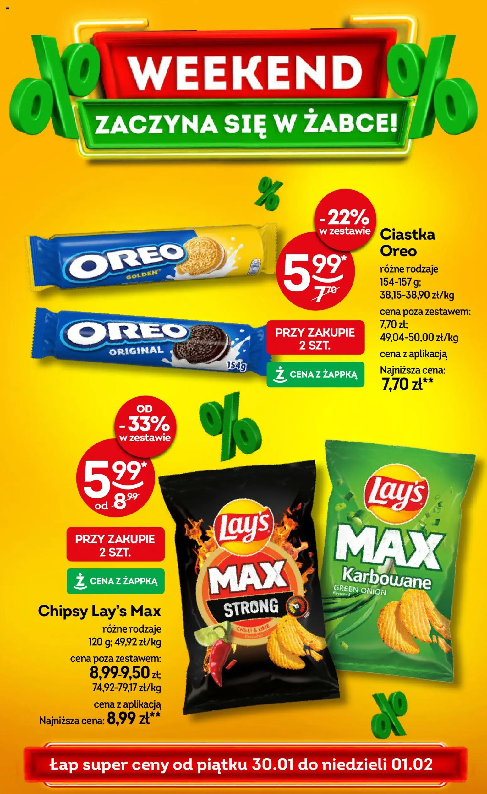 Pogląd gazetki "Weekendowe promocje" ze sklepu Żabka ważnej od 30.01.2026