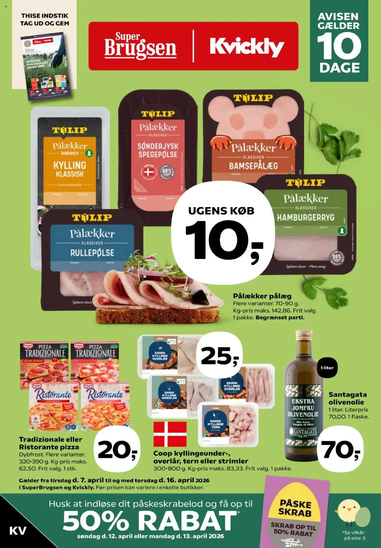 Eksempel på tilbudsavis Kvickly - Tilbudsavis uge 14-15 fra butik Kvickly gyldig fra 07/04/2026