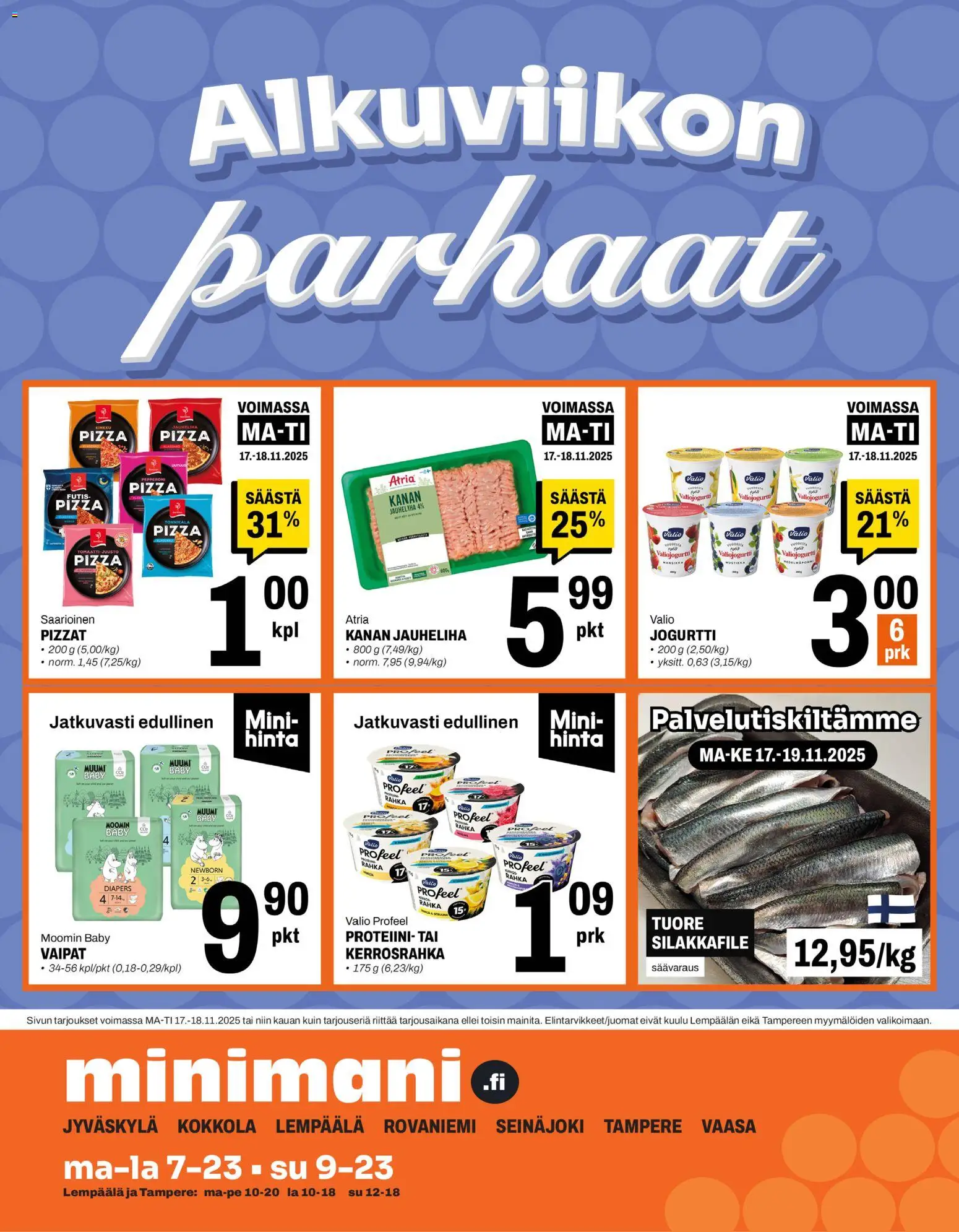 Kaupan Minimani Tarjoukset esikatselu, voimassa 17/11/2025