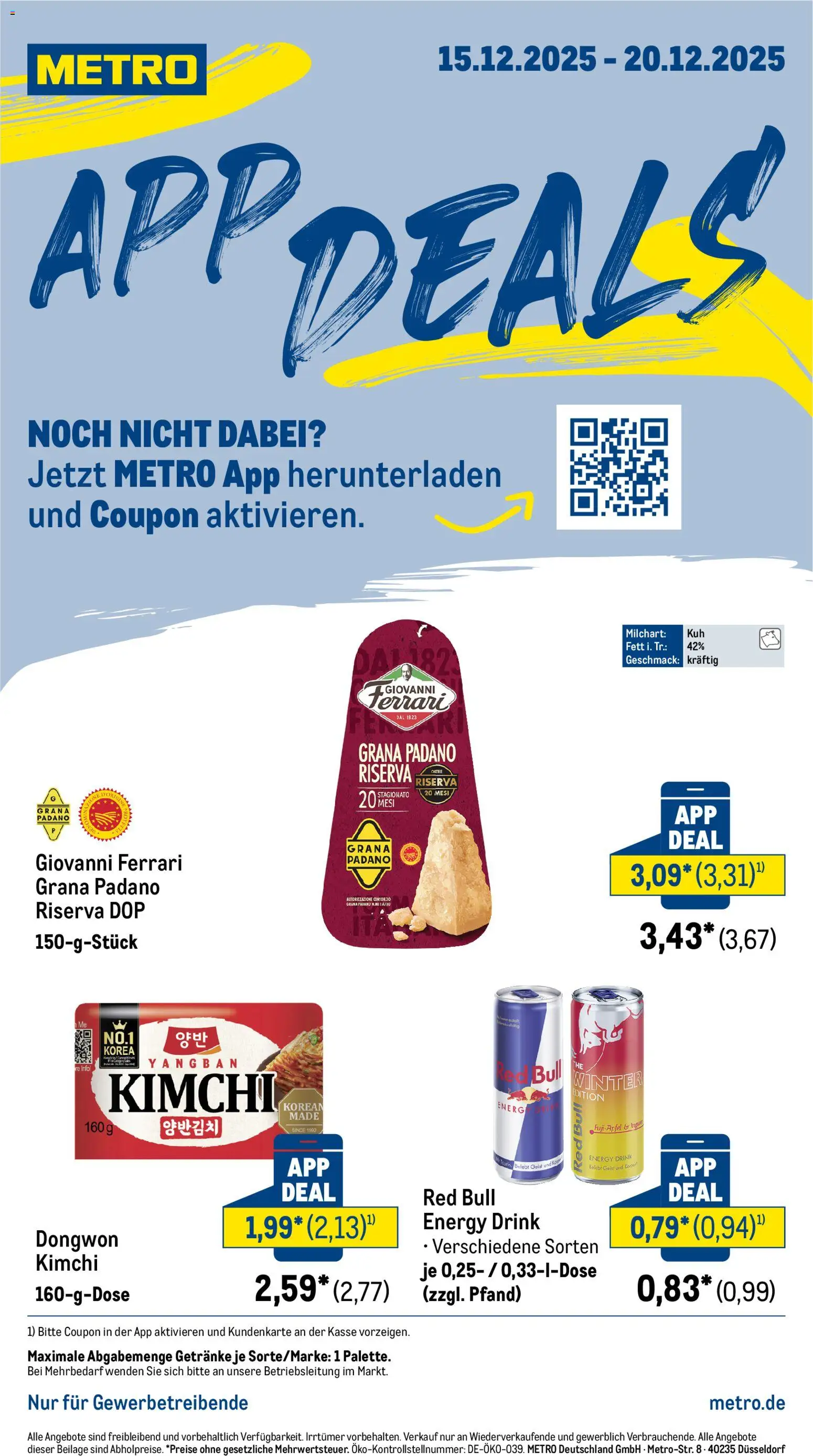 Vorschau von dem Prospekt des Geschäftes Metro, gültig ab dem 15.12.2025