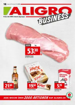 Vorschau des Merkblatts Aligro aktionen Business Schlieren, Gossau SG, Frauenfeld, Rapperswil-Jona, Sargans, Bern vom Shop Aligro gültig von 27.04.2026 bis 02.05.2026