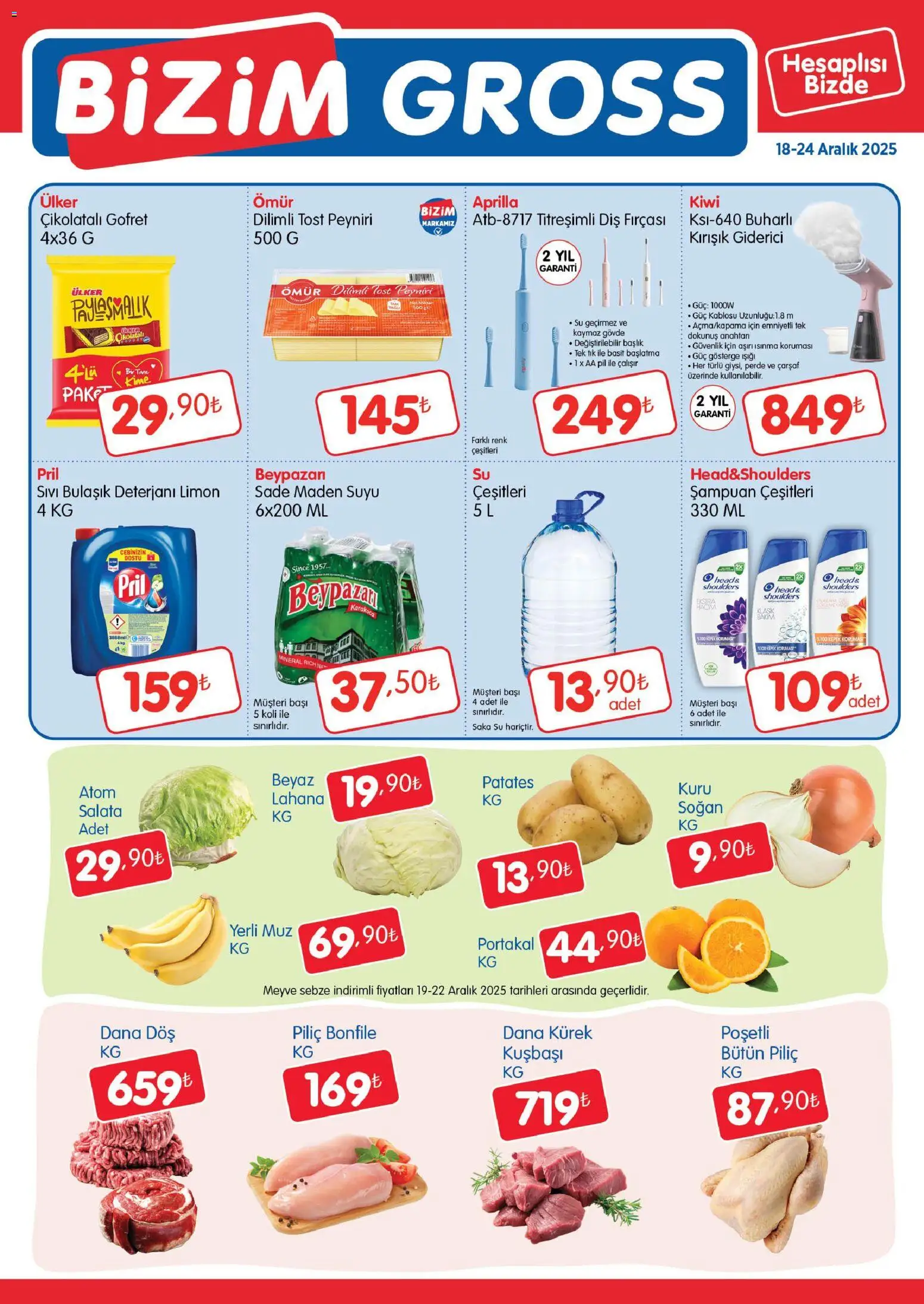 Bizim Toptan Bizim Gross Fırsat Bülteni 18.12.2025 - Broşürünün önizlemesi