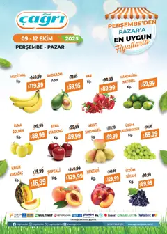 Çağrı Market Manav Katalog 09.10.2025 - Broşürünün önizlemesi