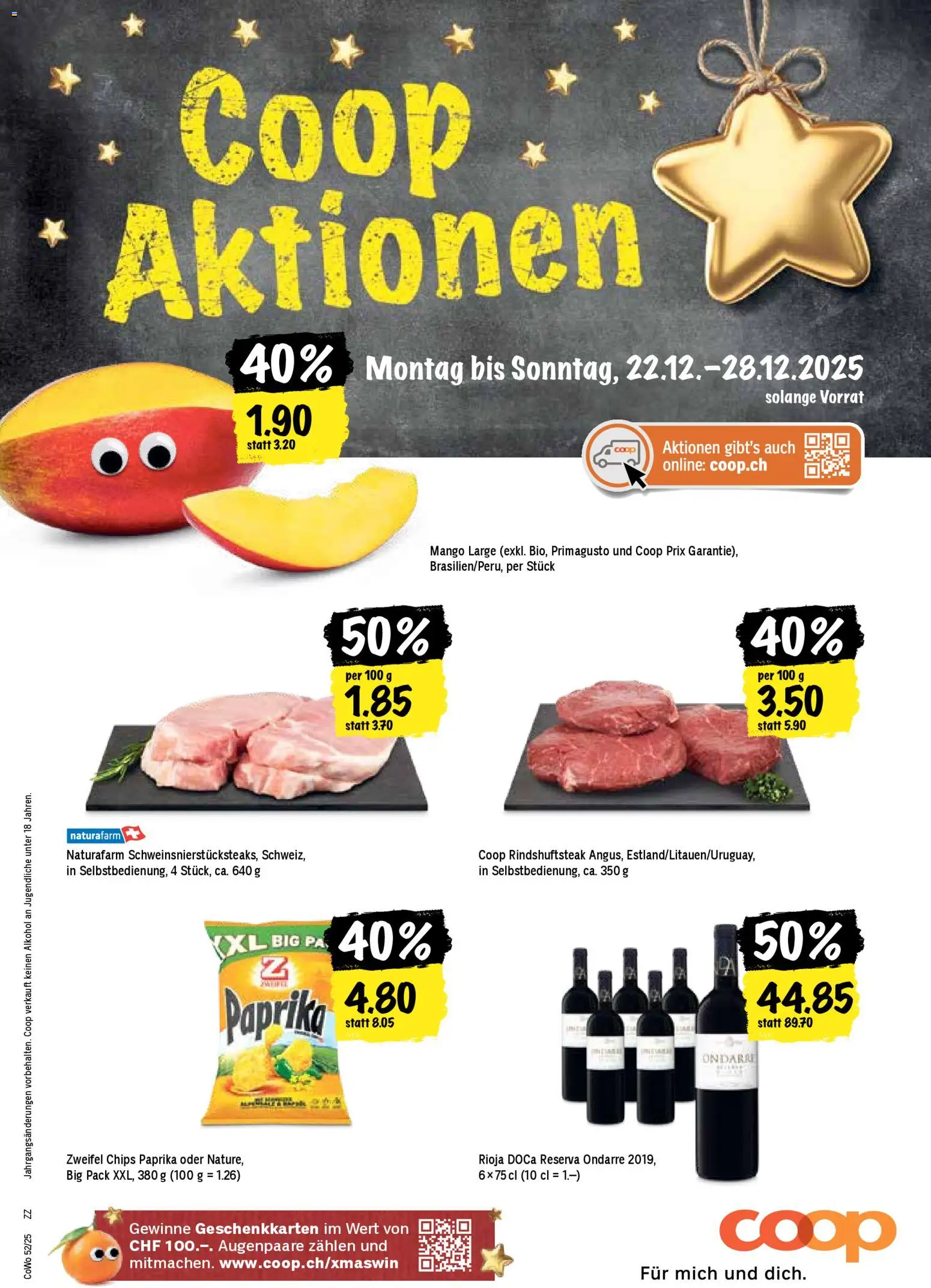 Vorschau des Merkblatts Aktionen vom Shop Coop gültig von 22.12.2025 bis 28.12.2025