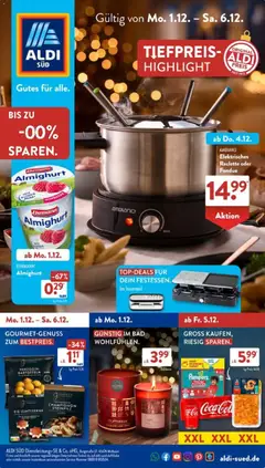 Vorschau von dem Prospekt des Geschäftes Aldi Süd, gültig ab dem 01.12.2025