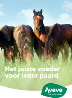 Voorbeeld van Gids paardenvoer van winkel Aveve geldig vanaf 24/10/2024