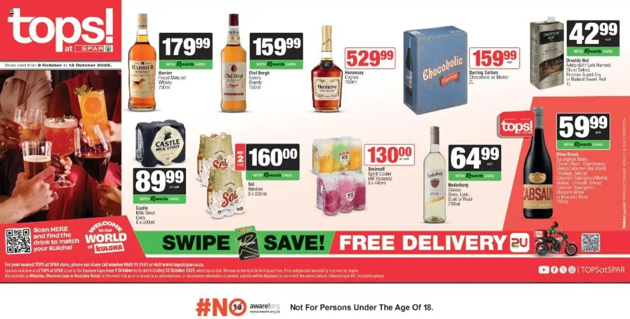 Tops at Spar Eastern Cape - Kulcha Specials from 09/10 - 12/10/2025 > Promotions