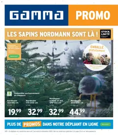 Prévisualisation de Publicité du magasin GAMMA formulaire valide 03/12/2025