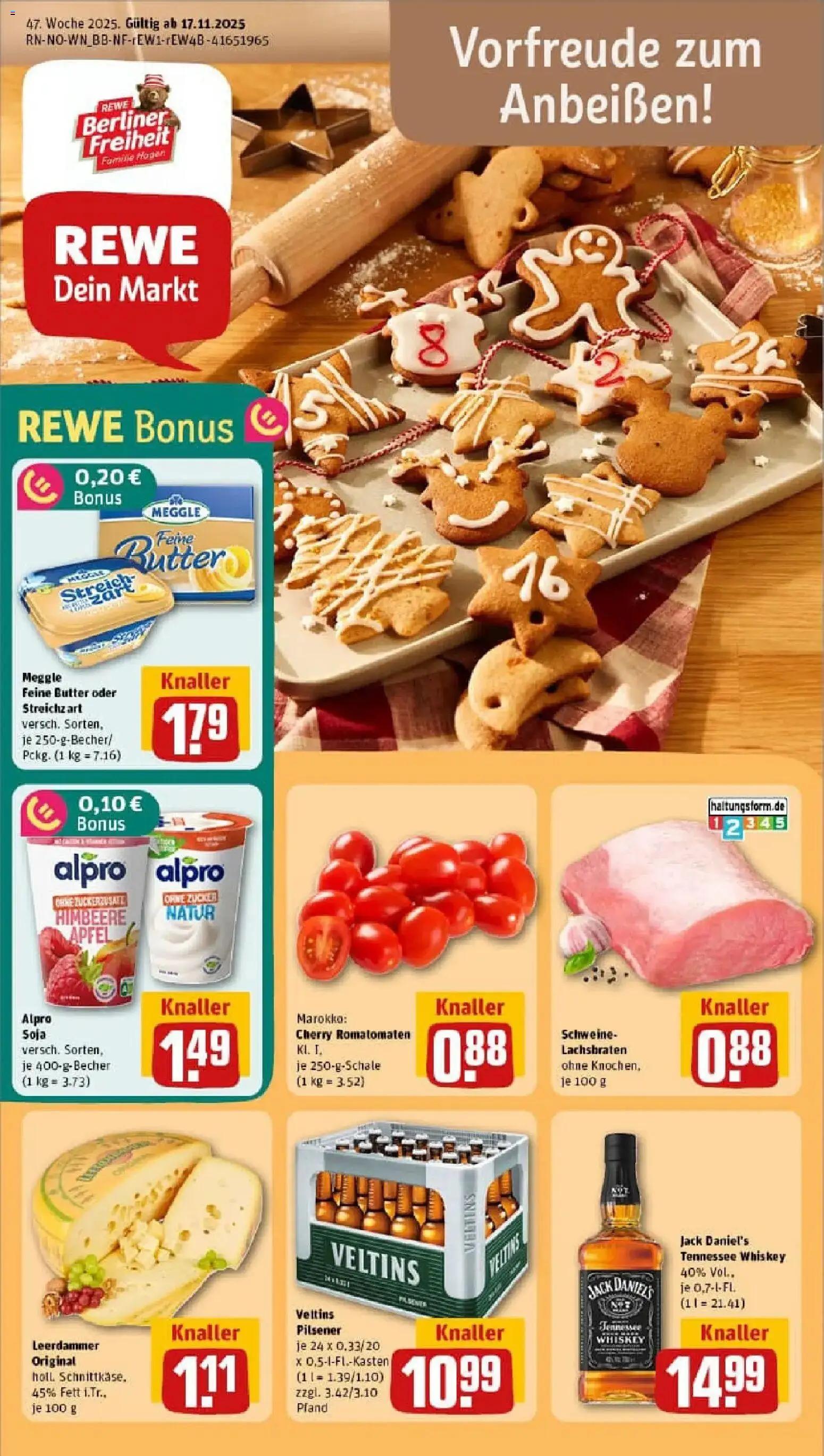 Vorschau von dem Prospekt des Geschäftes Rewe, gültig ab dem 17.11.2025