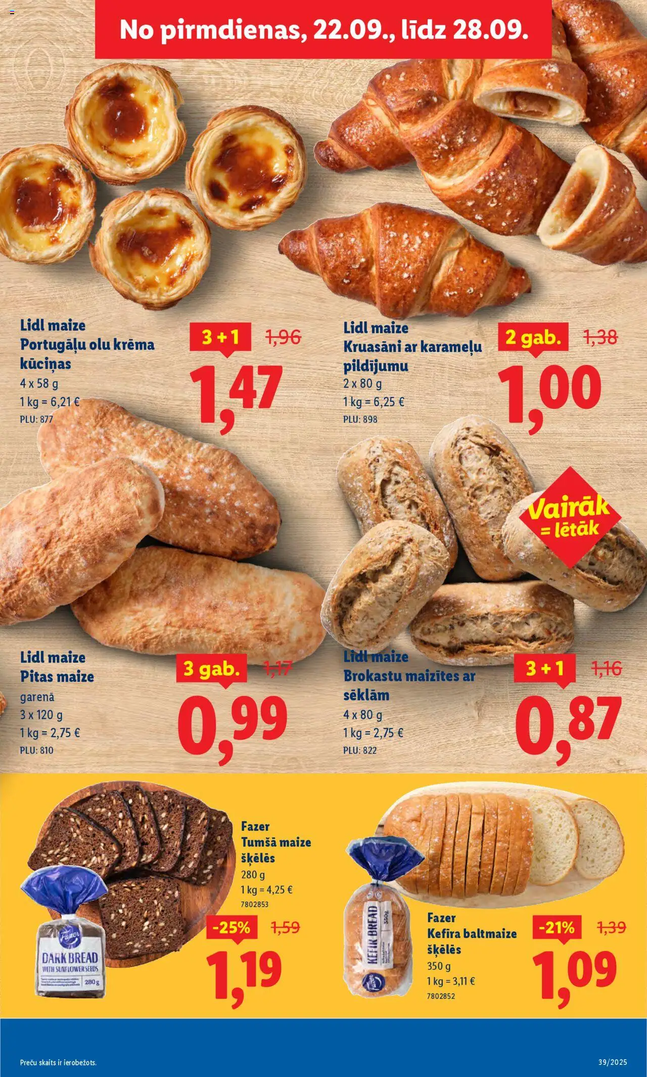 Skatīt Lidl akciju bukletu, derīgs no 2025.09.22
