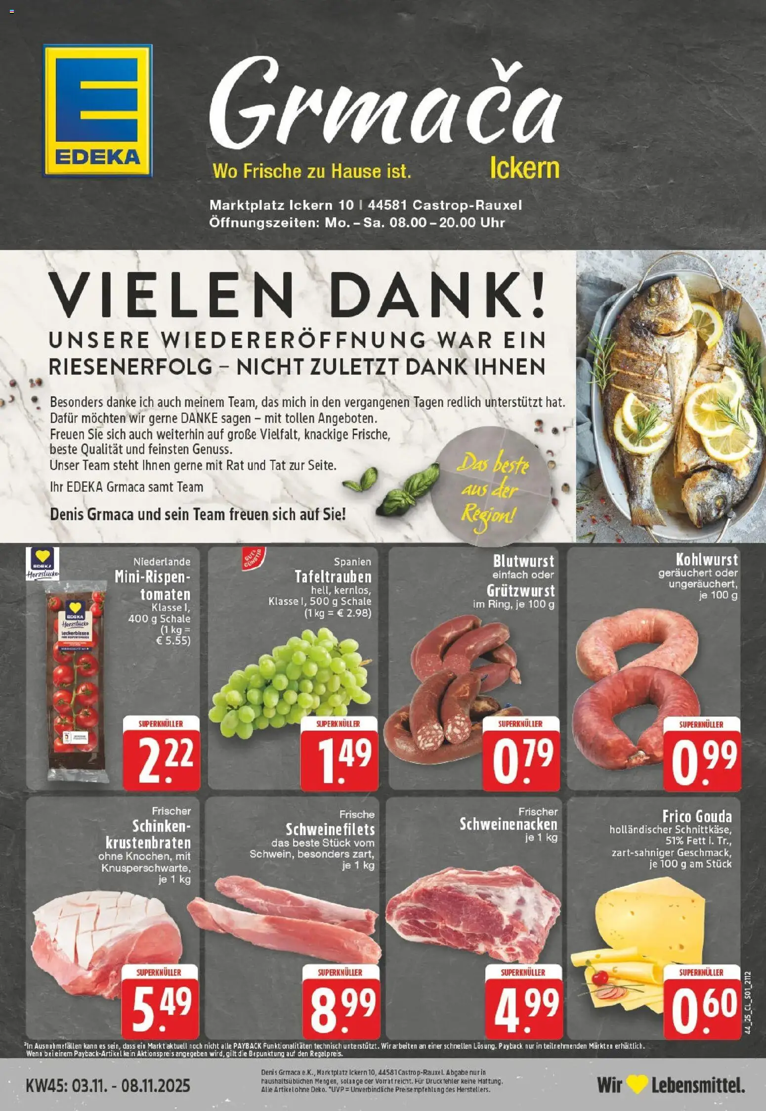 Vorschau von dem Prospekt des Geschäftes Edeka, gültig ab dem 02.11.2025