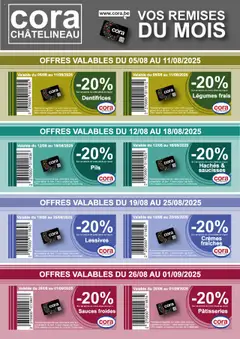Prévisualisation de Newsletter aout du magasin Cora formulaire valide 05/08/2025