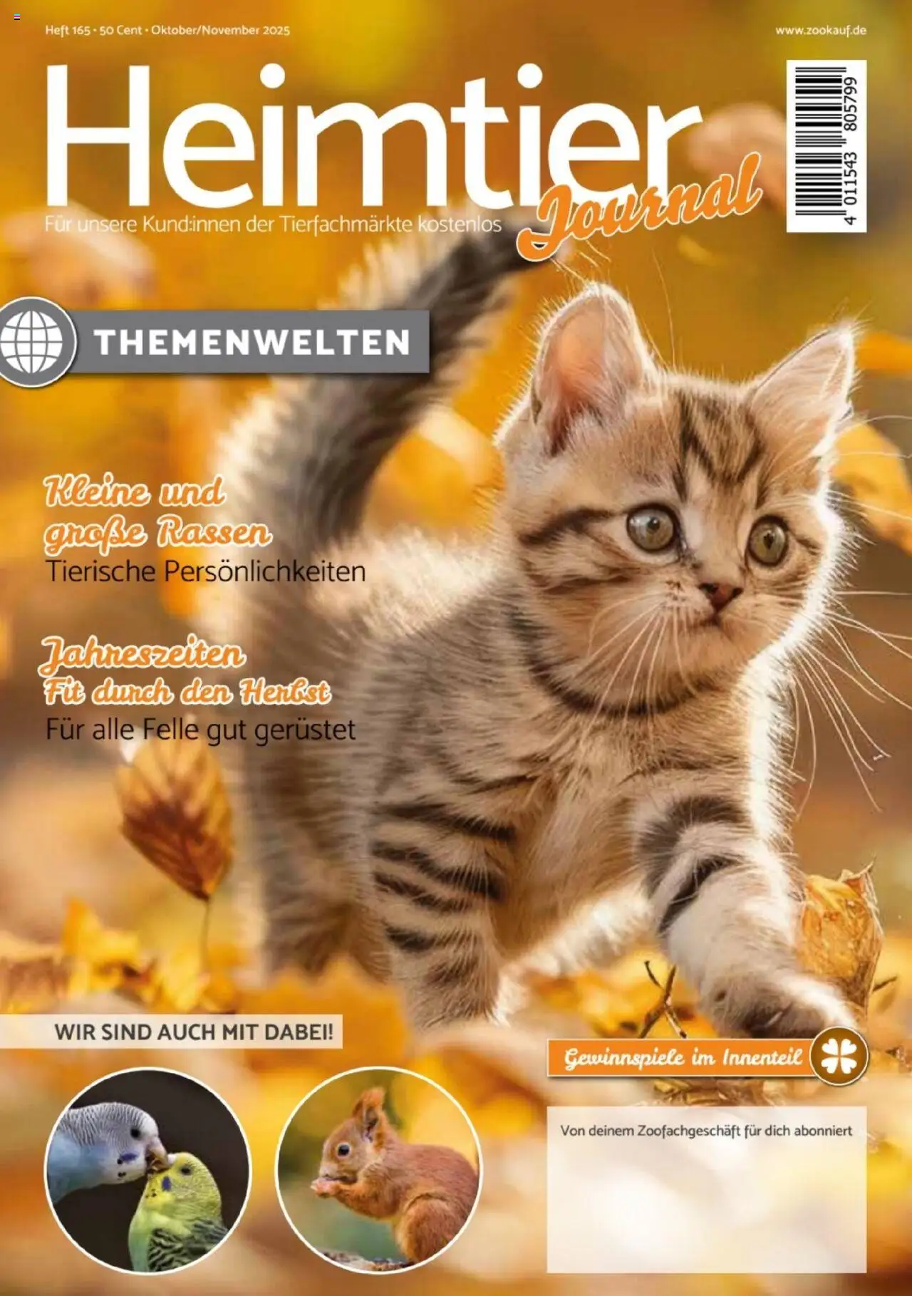 zookauf Heimtier Journal (vom 01.10.2025 - 30.11.2025)