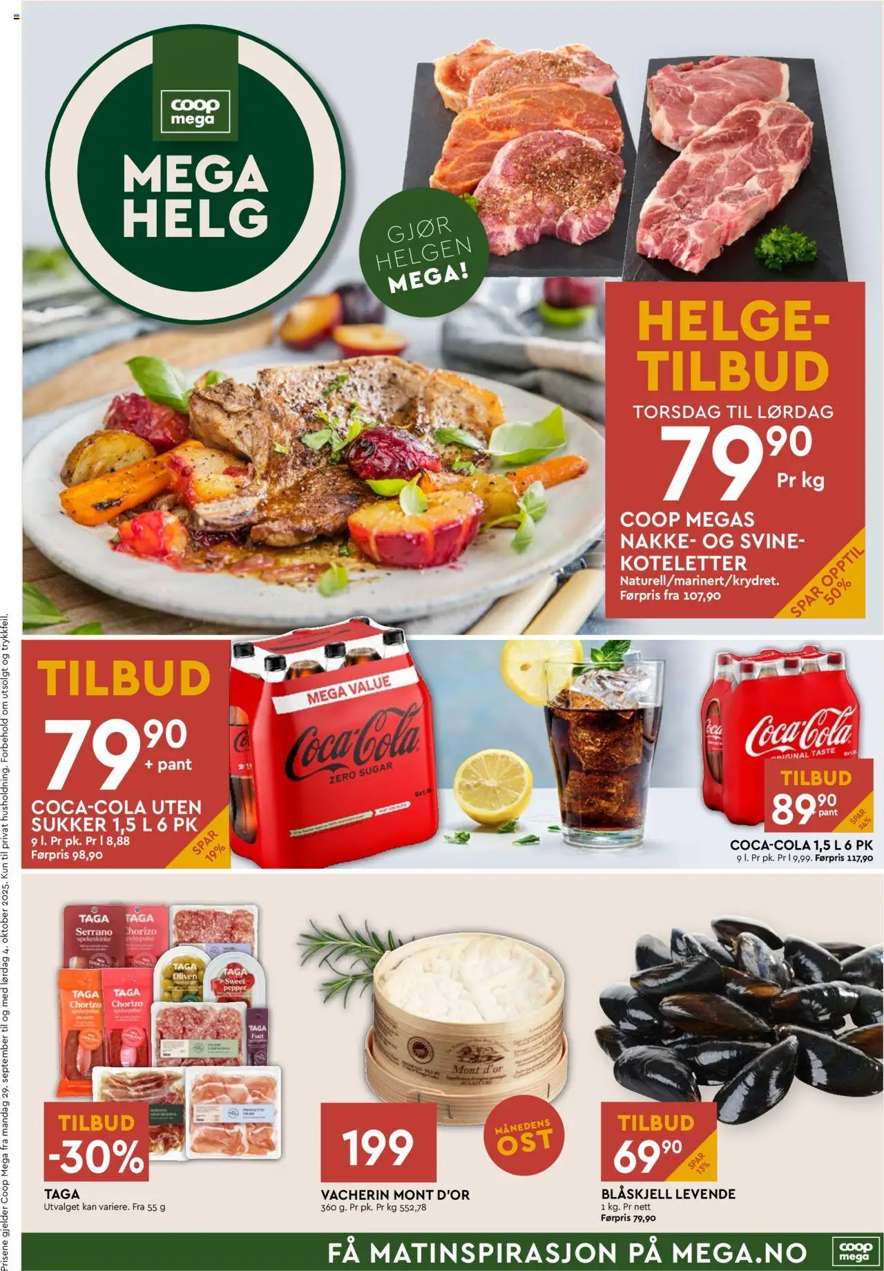 Mega Helg Coop Mega gyldig fra 02/10/2025 - Sidenummer 1