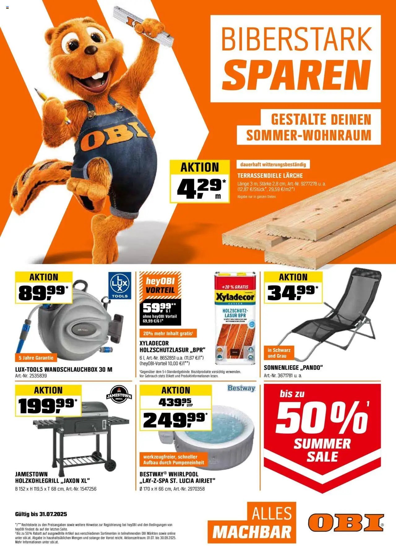  OBI Flugblatt ab (15.07.2025 - 31.07.2025) - Seite 1